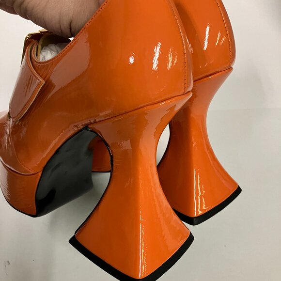 *BRAND NEW!* Fluevog 2020 Mega Munster ORIGINAL, Orange, Size 9 (best for 8.5)! - Picture 7 of 11
